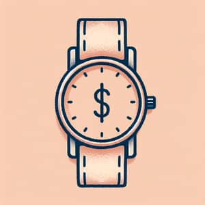 Affordable Dollar Wristwatch with Simple Design