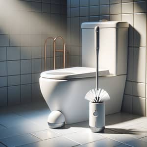 Self-Cleaning Toilet Bowl Brush & Holder | Modern Bathroom Accessory