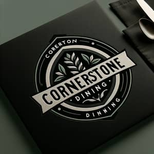 Elegant Logo Design for Cornerstone Dining | Black Green Silver