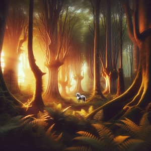 Mystical Forest & Magical Unicorn | Dreamy Fantasy Scene