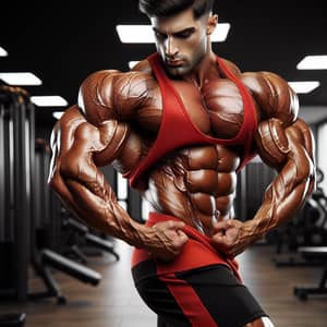 Supremely Muscular Man | Herculean Physique Gym Display