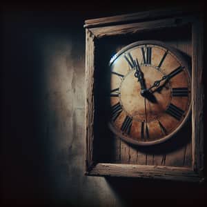Eerie Vintage Clock - The Witching Hour Timepiece