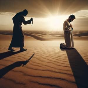 Abbasid Era Scene: Desert Prayer Ambush