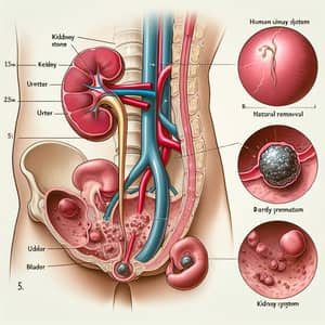 15mm Kidney Stone Removal in 5 Days: Detailed Illustration