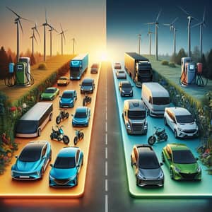 Electric, Hybrid, and Fuel Gas Vehicles: A Comparative Scene