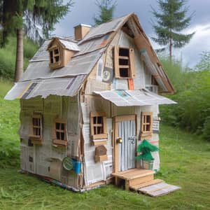 Quirky $10 House - Creative Recycled Material Home Design