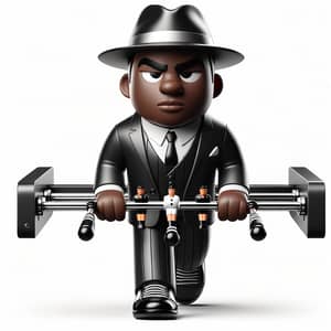 Gangster Style Foosball Player Character Design
