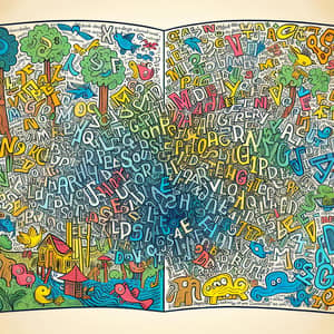 Animated Jumbled-Up Words in Vibrant Storybook | Children's Book