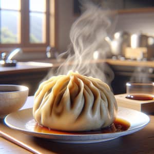 Hyperrealistic Dumpling Cooking Image | Photorealistic Artwork