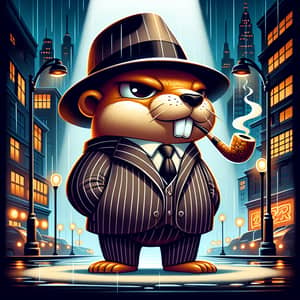 Whimsical Marmot Gangster | Playful Mobster Character Design