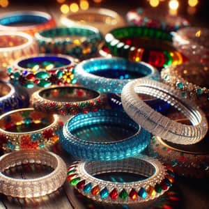 Colorful Glass Bangles Collection | Shimmering Handcrafted Jewelry