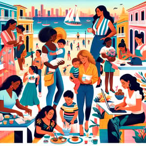 Single Mothers in Cartagena Balancing Work & Home Life