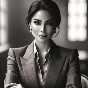 Sophisticated Hispanic Businesswoman | Elegance & Charm