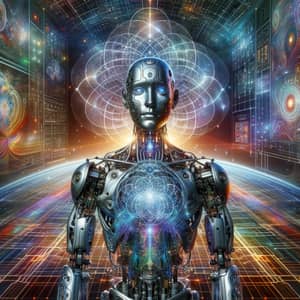 Advanced Robot in Quantum AI Fusion - High-Tech Development Lab