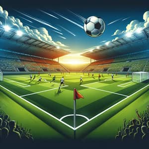 High-Resolution Football Match Banner for Print