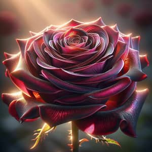 Captivating Radiant Rose - Deep Burgundy to Vibrant Red
