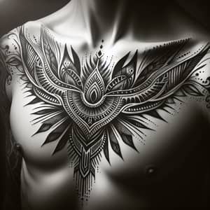 Unique Tribal Crown Tattoo Design - Primal & Sacred Artwork