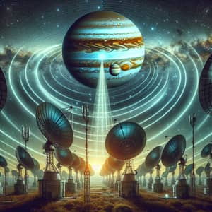 Interstellar Radio Communication from Planet Jupiter