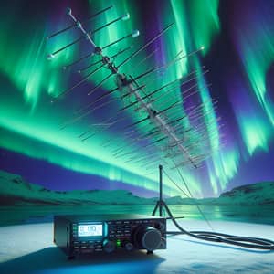 Ham Radio QSO via Aurora Borealis: Spectacular Communication Scene