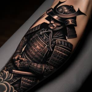 Japanese Samurai Forearm Tattoo: Traditional Strength and Honor