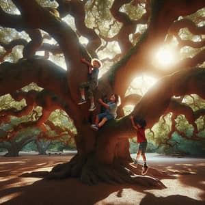 Joyful Tree Climbing Adventure for Kids | Outdoor Fun