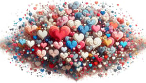Heart Shapes Collection: 2D and 3D Hearts in Various Colors