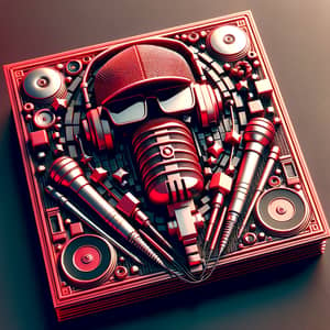 Slayboy Type Red Album Cover Art | 3D Cinematic Design