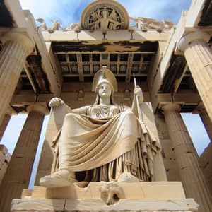 Goddess Athena Statue from the Parthenon