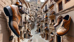 Old Town Labyrinth: Lorca-Inspired Stone Houses & Giant Vintage Shoes