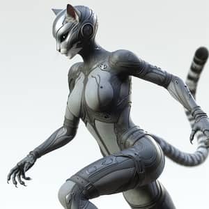 Humanoid Feline Warrior - Formidable and Skilled Fighter