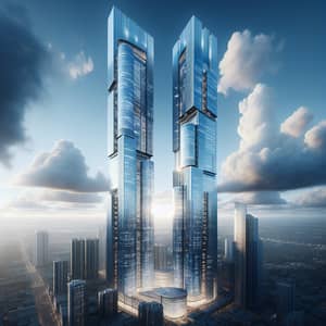Modern Glass Skyscrapers Reflecting Urban Landscape