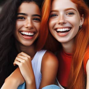 Radiant Smiles of Best Friends | Camaraderie & Joy Captured