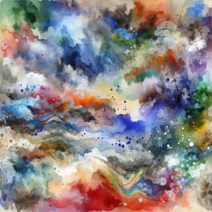 Abstract Watercolor Textures: Vivid Artistry