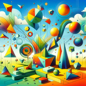 Imaginative Geometry and Bright Colors: Abstract Landscape Art
