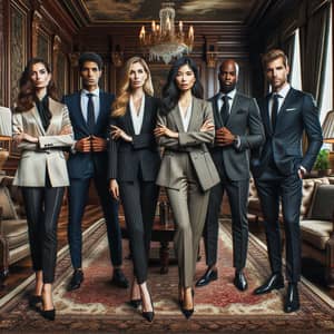 Luxury Team with Diverse Professionals | Elegance in Diversity