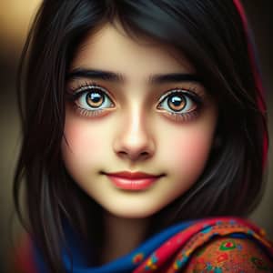 Captivating Pakistani Girl with Big Expressive Eyes