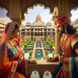 Janakpur Vatika: Ram and Sita's Serene Encounter