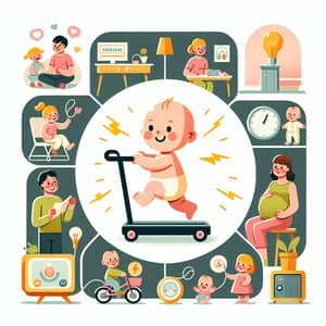 Family Scenes: Baby Generating Energy through Playtime