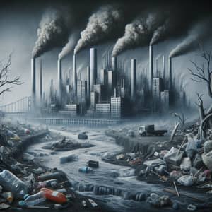 A Harrowing Image of Pollution: Diminished Skies and Wasted Lands