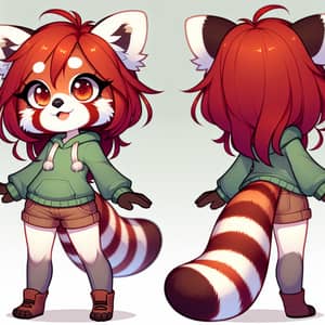 Cute Red Panda Girl: Adorable Character Inspired by Red Pandas