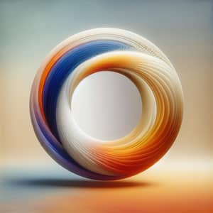 Spiritual Circle: White to Orange Gradient | Symbolizing Inner Pureness to Physical Influence