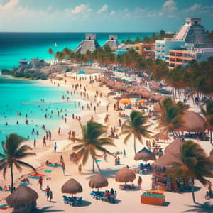 Cancún Tourism: Vibrant Beach Scene and Mexican Culture