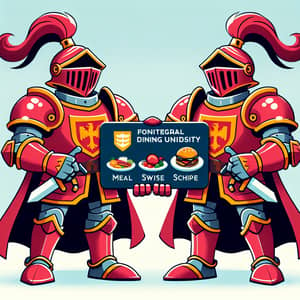 Fictional University Knights Share Meal Swipe Cards