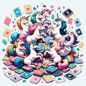 Colorful Unstable Unicorns Playing Card Game | Playful Artwork