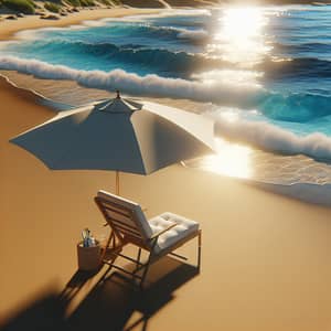 Sunny Coastal Beach Scene | Relaxation Paradise