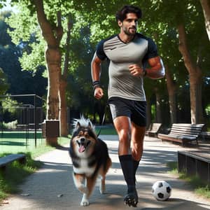 Cristiano Ronaldo Walking His Dog - Athlete Outdoors