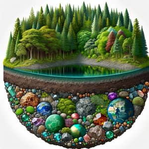 Diverse Natural Environment with Soil, Forest, Water, and Minerals