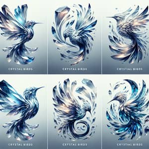 Crystal Birds: Abstract Logos with SWAROVSKI-Like Elegance
