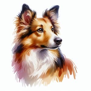Watercolor Dog Painting | Artistic Canine Illustration