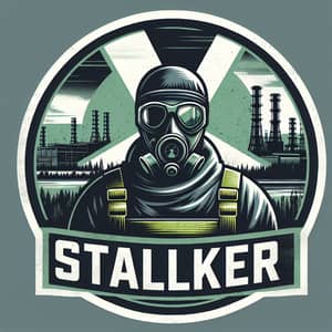 Eerie Stalker Logo: Chernobyl Zone Representation